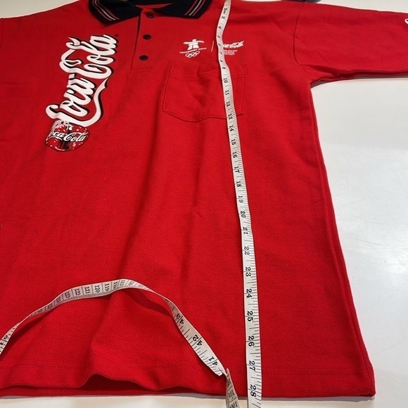 Coca-Cola Olympics Red Polo Shirt - Size Medium - Picture 9 of 10